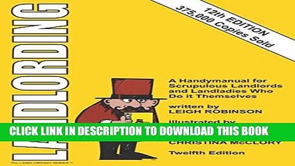 New Book Landlording: A Handymanual for Scrupulous Landlords and Landladies Who Do It Themselves