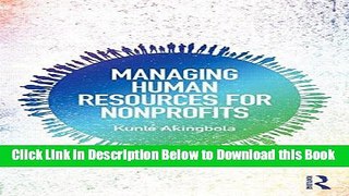 [Best] Managing Human Resources for Nonprofits Online Ebook