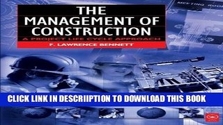 [PDF] The Management of Construction: A Project Lifecycle Approach Popular Colection
