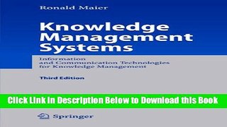 [Reads] Knowledge Management Systems: Information and Communication Technologies for Knowledge