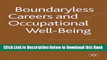 [Best] Boundaryless Careers and Occupational Wellbeing Online Books