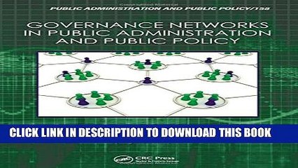 [PDF] Governance Networks in Public Administration and Public Policy Full Online