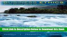 [Best] Business Ethics: Ethical Decision Making   Cases Online Ebook