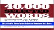 [Best] 40,000 Selected Words Free Books