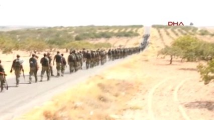 Gaziantep - Öso Güçlerinin Cerablus'a Girme Görüntüleri