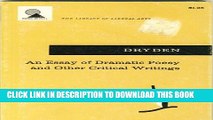 [PDF] An Essay of Dramatic Poesy and Other Critical Writings Popular Colection