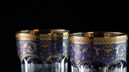 Miracle Crystal – Provenza Whiskey in Golden Blue Décor