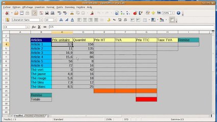 3ème Tableur open office
