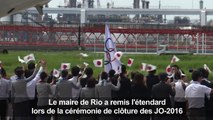 Le drapeau olympique de retour à Tokyo après un demi-siècle