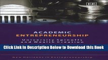 [Download] Academic Entrepreneurship: University Spinoffs and Wealth Creation (New Horizons in