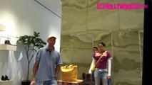 Pharrell Williams & Helen Lasichanh Go Shopping At Celine On Rodeo Dr. In Beverly Hills 8.23.16