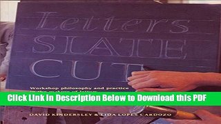[PDF] Letters Slate Cut: Workshop Practice and the Making of Letters Full Online