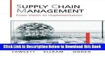 [Reads] Supply Chain Management: From Vision to Implementation Online Books