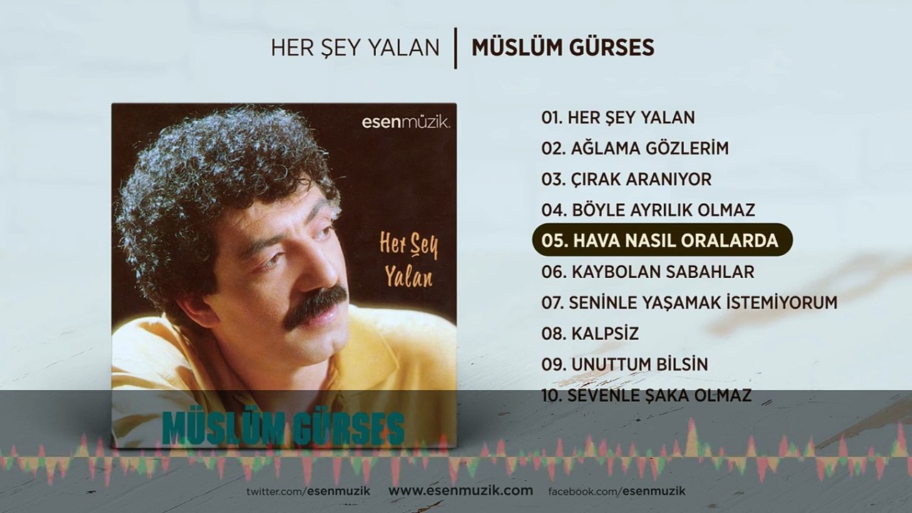 Hava Nasıl Oralarda (Müslüm Gürses) Official Audio #havanasıloralarda #müslümgürses
