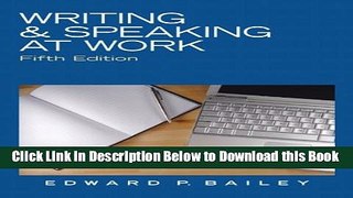 [Best] Writing   Speaking at Work (5th Edition) Online Books