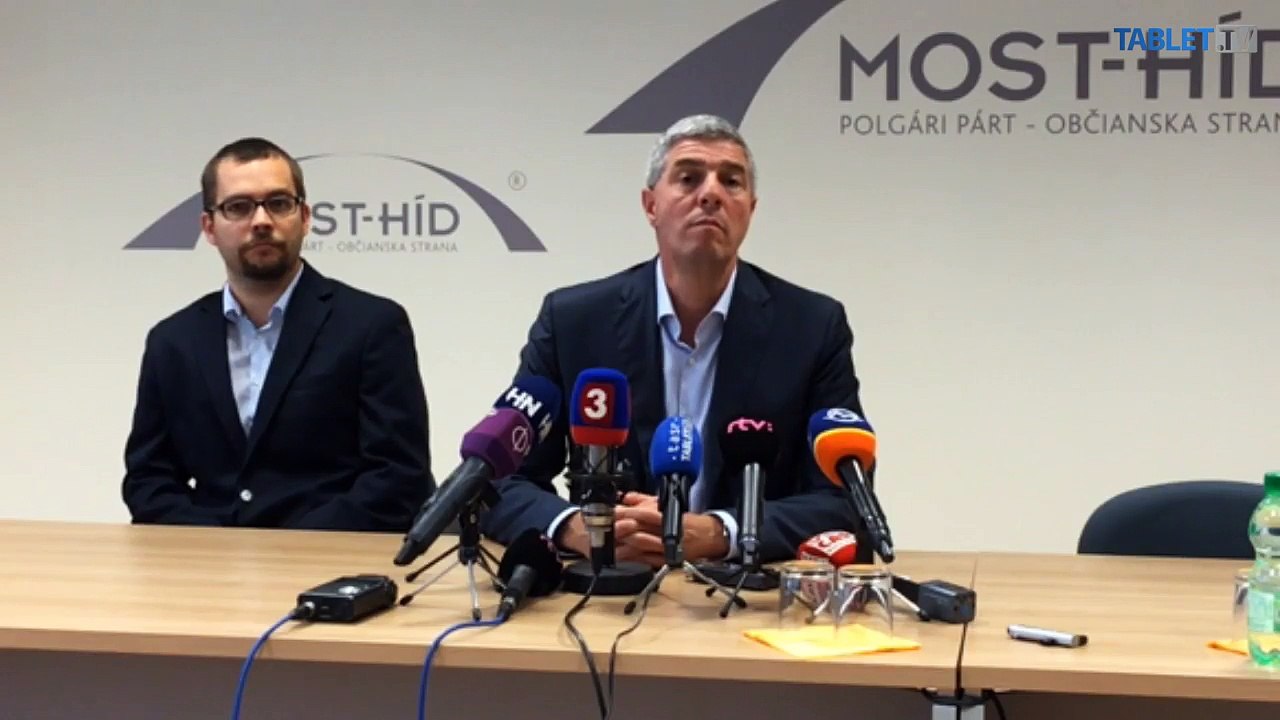 ZÁZNAM: MOST-HÍD navrhuje na post ministra dopravy Á. Érseka