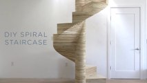 Créez votre escalier en colimaçon avec des planches de bois !