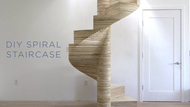 Créez votre escalier en colimaçon avec des planches de bois !
