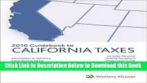 [PDF] California Taxes, Guidebook to (2016) (Guidebook to California Taxes) Free Books