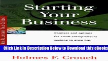 [Reads] Starting Your Business: Guides to Help Taxpayers Make Decisions Throughout the Year to