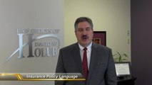 What Does My Insurance Policy Language Mean? | Indiana Lawyer Explains