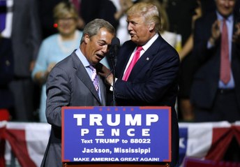 Nigel Farage apoya a Trump