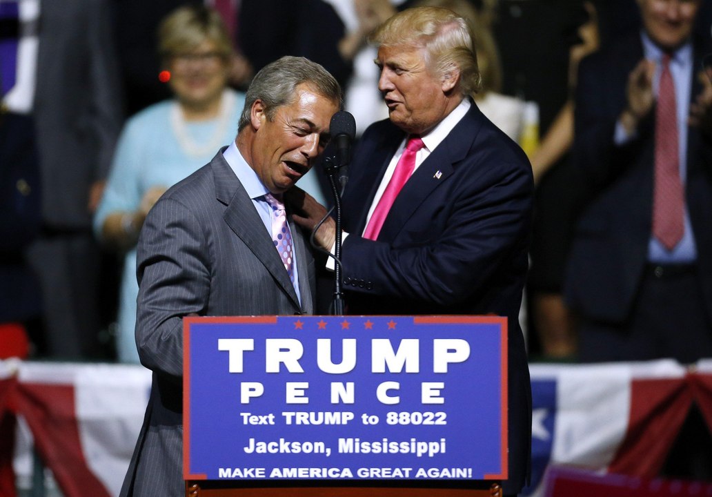 Nigel Farage apoya a Trump