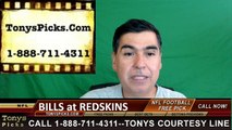 Washington Redskins vs. Buffalo Bills Free Pick Prediction NFL Pro Football Odds Preview 8-27-2016