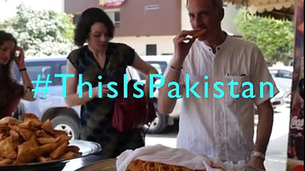 American Diplomats in Peshawar hands at making jalebis