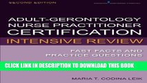 Collection Book Adult-Gerontology Nurse Practitioner Certification Intensive Review: Fast Facts