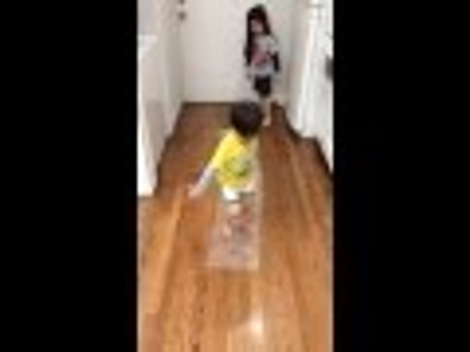 Fun with some Bubble Wrap | Liam and Taylor's Corner