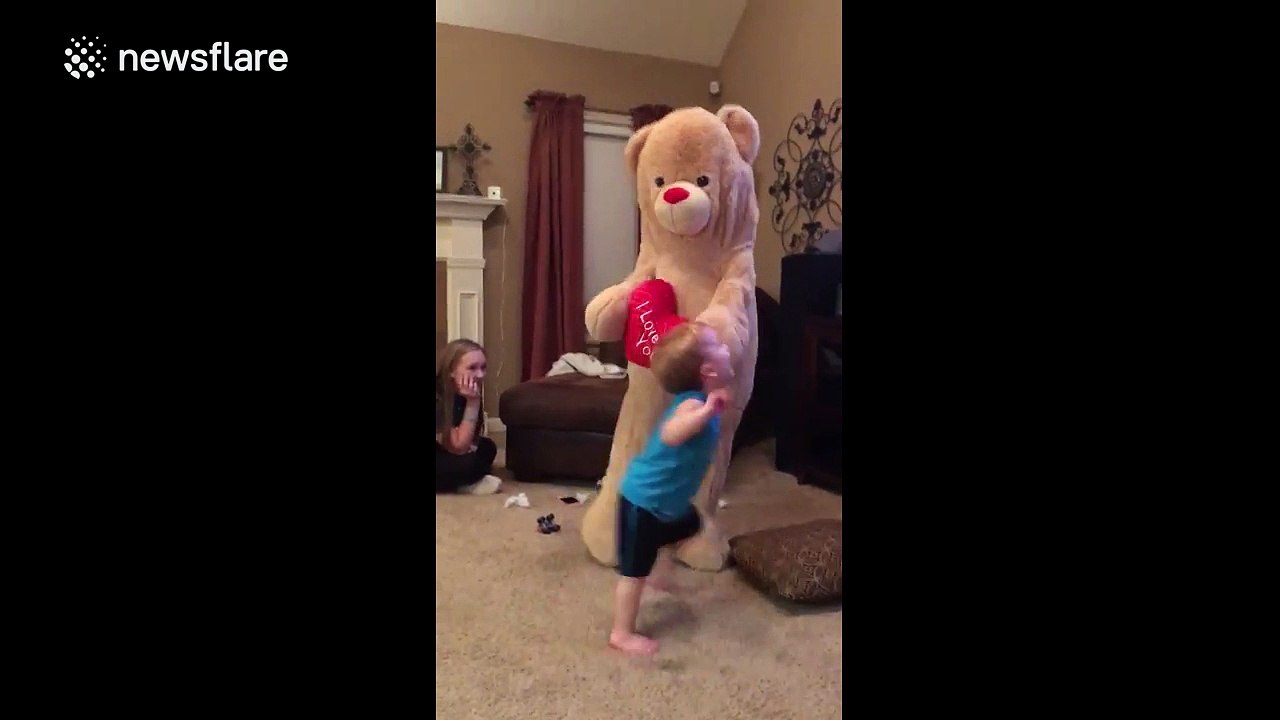 Teddy bear prank ends in fail