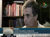 José Cardozo: El impeachment es un pretexto para destituir a Rousseff