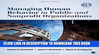 [Download] Managing Human Behavior in Public and Nonprofit Organizations Hardcover Online