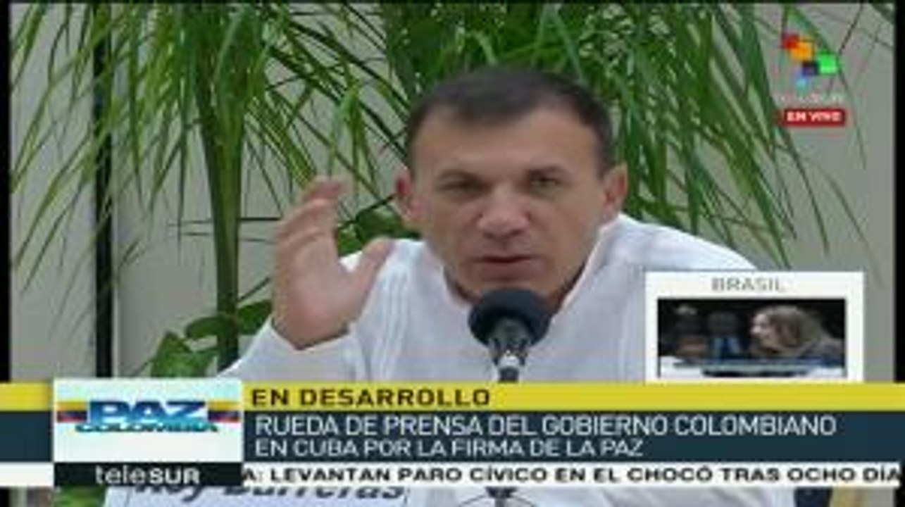 Detallan en Cuba sobre acuerdo final de paz en Colombia