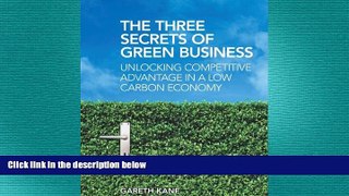 FREE DOWNLOAD  The Three Secrets of Green Business: Unlocking Competitive Advantage in a Low