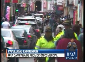 Papelerías emprenden una campaña de promoción comercial