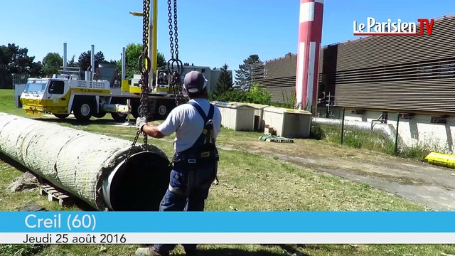 Creil : spectaculaire intervention sur la chaufferie de la Cavée de Senlis