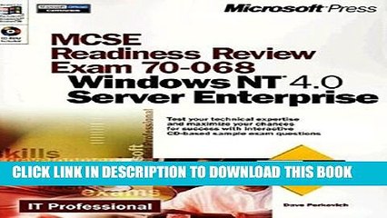 New Book MCSE Readiness Review Exam 70-068: Implementing and Supporting Microsoft Windows NT