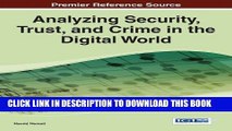 New Book Analyzing Security, Trust, and Crime in the Digital World