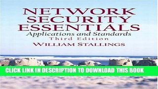 New Book Network Security Essentials: Applications and Standards (3rd Edition)