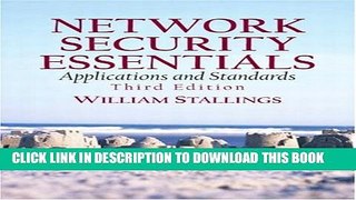 New Book Network Security Essentials: Applications and Standards (3rd Edition)