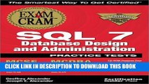 New Book MCSE SQL 7 Database Design and Administration Practice Tests Exam Cram (Exam: 70-028,