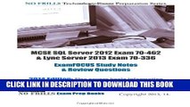 Collection Book MCSE SQL Server 2012 Exam 70-462   Lync Server 2013 Exam 70-336 ExamFOCUS Study