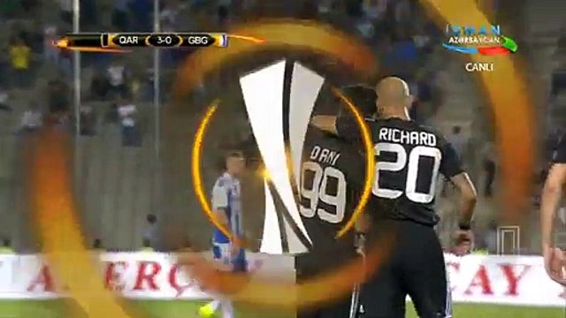 3-0 Dani Quintana Goal - Qarabag FK vs IFK Gothenburg - 25.08.2016
