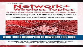 New Book CompTIA Network+: Wireless Topics (A Get Certified Get Ahead Kindle Short)