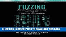 New Book Fuzzing for Software Security Testing and Quality Assurance