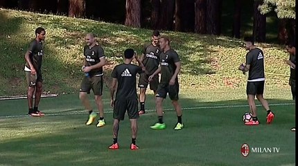 Milan training session 25.08.2016