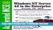 New Book Windows Nt Server 4.0 in the Enterprise: Accelerated McSe Study Guide