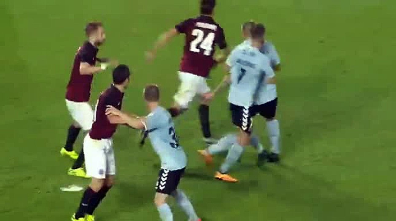 David Lafata Goal - Sparta Prague 1-2 Sonderjyske - 25.08.2016